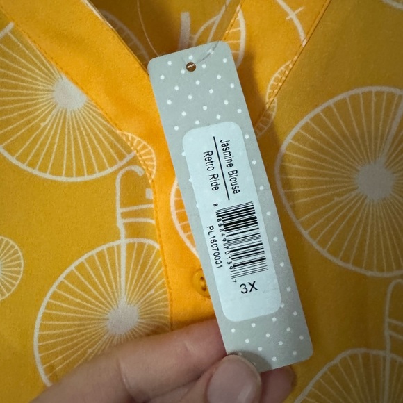 NWT - De Collection Jasmine Blouse - Retro Ride 3x - Picture 2 of 2